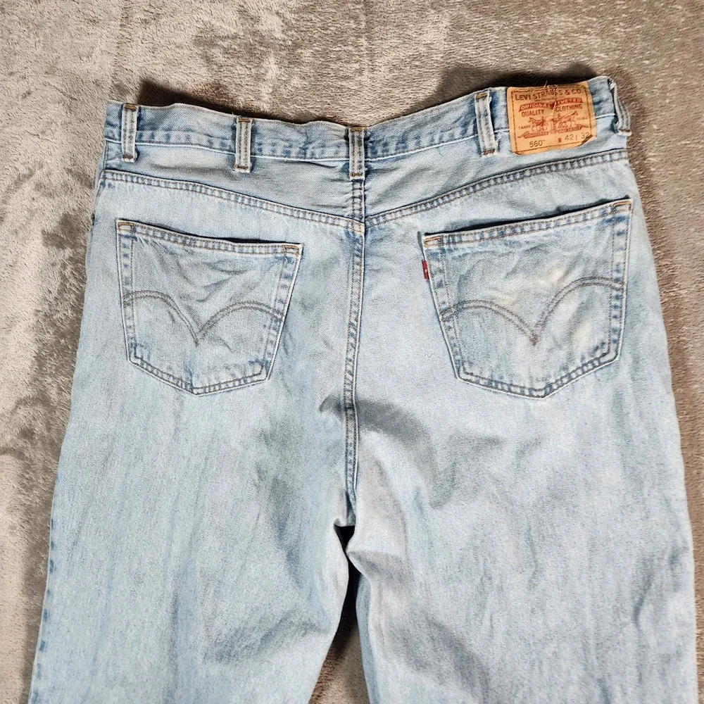 Levi's 560 Jeans‎ Men's 41X32 (Tag 42X32) Comfort Fit Blue Pre-Owned